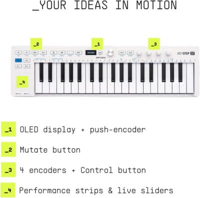 Arturia Arturia KeyStep 37-Key Controller & Sequencer USB/MIDI/CV Keyboard Controller