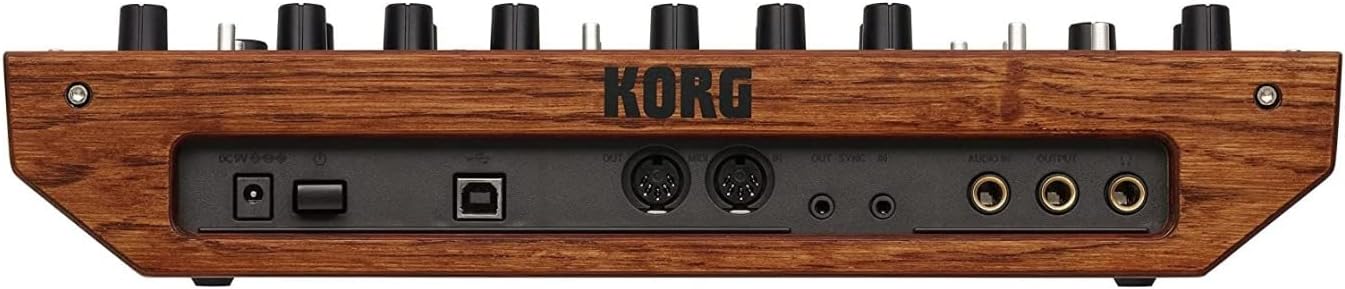 Korg monologue Monophonic Analog Synthesizer w/ 16-step Sequencer and OLED Oscilloscope – Silver