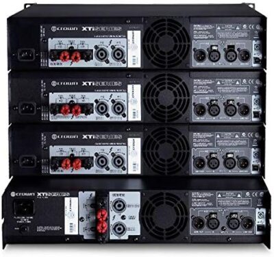 51CchBCZ16L. AC Crown XTi6002 Two-channel, 6000-Watt at 4Ω Bridged, 2100-Watt at 4Ω Dual Pro Power Amplifier. Black and Silver