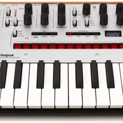51DWYXQ4USL. AC SL1000 Korg monologue Monophonic Analog Synthesizer w/ 16-step Sequencer and OLED Oscilloscope – Silver