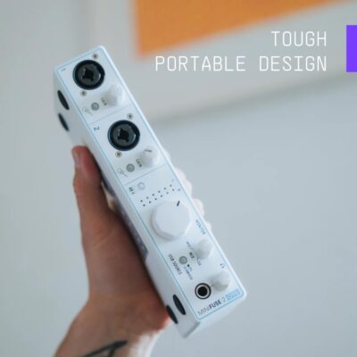 Arturia – MiniFuse 2 OTG – Audio & MIDI Interface with Creative Software for Recording, Production, Podcasting, Guitar, USBC/USBA – White