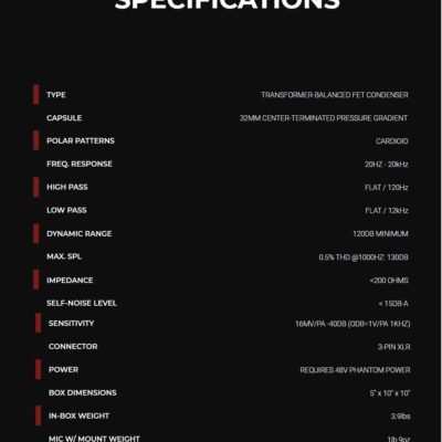 Lauten Audio LA-220 V2 Large-Diaphragm Condenser Microphone