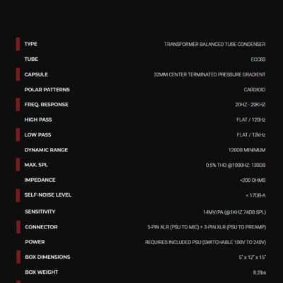 Lauten Audio LA-320 V2 Large-Diaphragm Tube Condenser Microphone