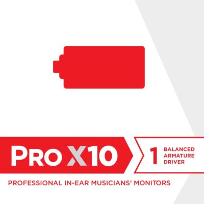 Westone Audio Pro X10 IEM Earphones – Single Driver Noise Isolating Professional Musician in-Ear Monitor Wired Earbuds
