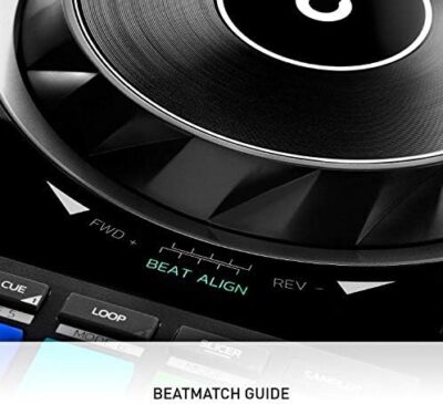 51FLZAaWfGL. AC Hercules DJControl Inpulse 500 Professional DJ Controller Studio Bundle with 3.5 Powered Monitors, DJ Headphones, RCA/TRS Cables & DJ Software – Complete Laptop DJ Mixing & Performance Kit