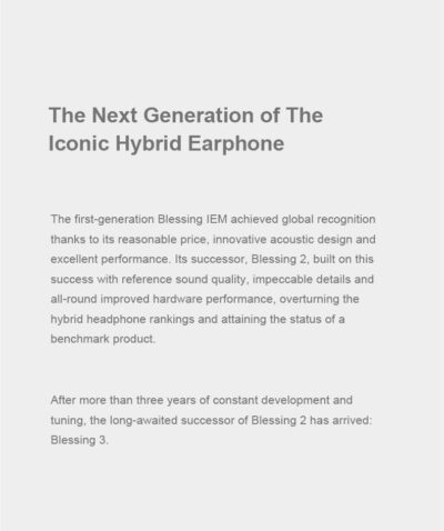 Moondrop Blessing3+Free DSP in-Ear Earphones 2DD+4BA Hybrid USB-C Earphone Upgrade Cable