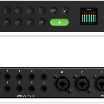 51GtYVLmpL. AC SL1500 Audient EVO SP8 8-Channel Mic Pre Expansion with 8 ADAT Inputs/8 ADAT Outputs, for the Musician, Producer, or Engineer — Includes 8 EVO Microphone Preamps with Smartgain