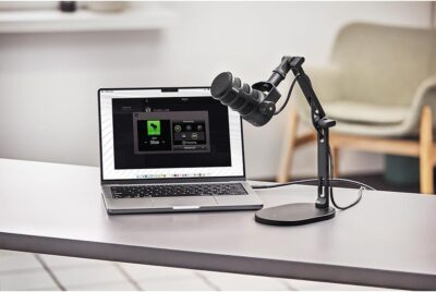 RØDE PodMic USB Versatile Dynamic Broadcast Microphone With XLR and USB Connectivity for Podcasting, Streaming, Gaming, Music-Making and Content Creation (Black)