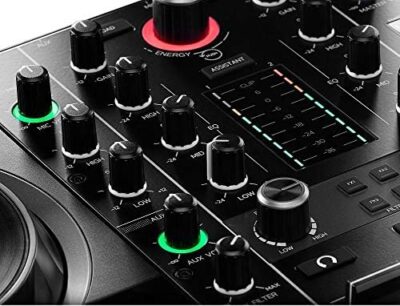 51J8Fb7aroL. AC Hercules DJControl Inpulse 500 Professional DJ Controller Studio Bundle with 3.5 Powered Monitors, DJ Headphones, RCA/TRS Cables & DJ Software – Complete Laptop DJ Mixing & Performance Kit
