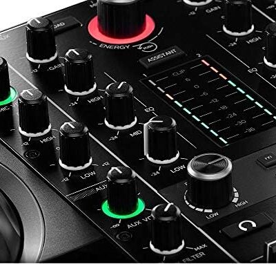 51J8Fb7aroL. AC Hercules DJControl Inpulse 500 Professional DJ Controller Studio Bundle with 3.5 Powered Monitors, DJ Headphones, RCA/TRS Cables & DJ Software – Complete Laptop DJ Mixing & Performance Kit