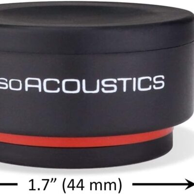 IsoAcoustics Iso-Puck Series Acoustic Isolators (Iso-Puck Mini, 6 lbs max/Unit, 8-Pack)