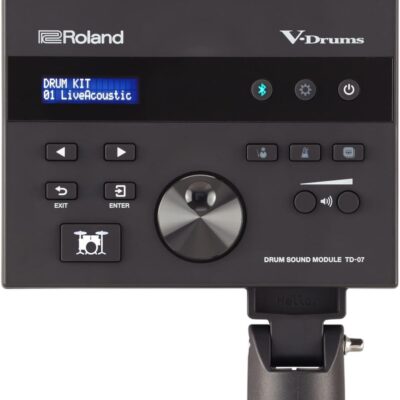 51L8iAFQxfL. AC SL1200 Roland TD-07KV Electronic V-Drums Kit – Legendary Dual-Ply All Mesh Head kit with superior expression and playability – Bluetooth Audio & MIDI – USB for recording audio and MIDI data – 40 FREE Melodic