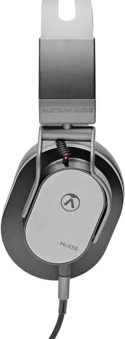 Austrian Audio Hi-X55 Headphones – Circumaural Studio Headphones – High Comfort with Slow Retention Ear Pads, Maximum Flexibility – 3.5mm Jack – Includes Adaptor to 6.3mm – Black