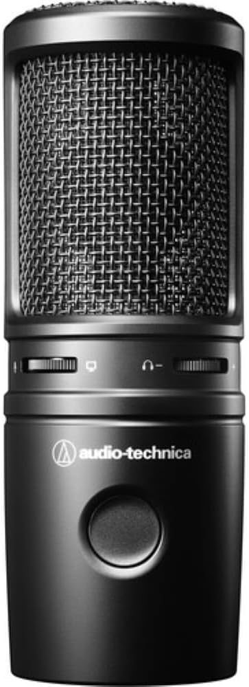 Audio-Technica AT2020USB-X Cardioid Condenser USB Microphone Bundled with Microphone Arm + Headphones + Wind Screen Pop Filter + Cleaning Cloth (5 Items)