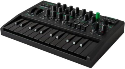 Arturia Micro Brute UFO Bundle with Polsen HPC-A30 Closed-Back Studio Monitor Headphones, Kellards MID-P10T Pro MIDI to MIDI Cable 10 Feet