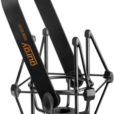 Electro-Voice RE320 Variable-D Dynamic Vocal and Instrument Microphone Bundle with SSM-BC10 Mic Shockmount (Black Matte) and BAI-2X Two-Section Broadcast Arm with Springs and XLR Cable, F.01U.120.616