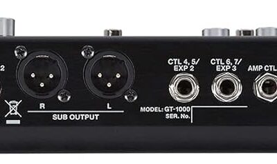 Boss GT-1000 Guitar Effects Processor Bundle with Gearlux Power Supply, Instrument Cable, Patch Cable, and Picks