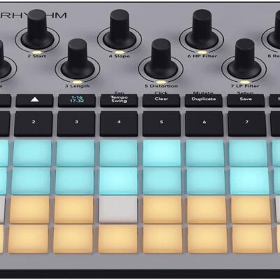 51Ow3QgKi2L. AC SL1000 Novation AMS-CIRCUIT-RHYTHM Circuit Rhythm Sampler and Groovebox with 8 Sample Tracks and Sequencer Bundle with 2 YR CPS Enhanced Protection Pack