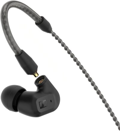 51P4zHA2L. AC SL1200 Sennheiser Consumer Audio IE 200 In-Ear Audiophile Headphones – TrueResponse Transducers for Neutral Sound, Impactful Bass, Detachable Braided Cable with Flexible Ear Hooks – Black