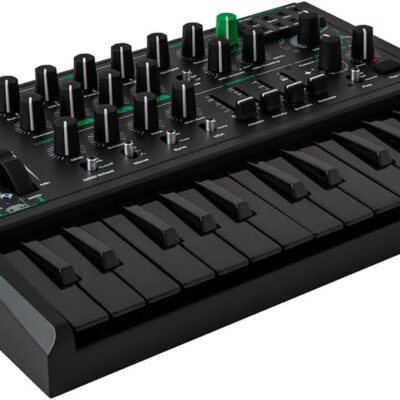 Arturia 540102 MicroBrute UFO Analog Synthesizer White Bundle with 2 YR CPS Enhanced Protection Pack