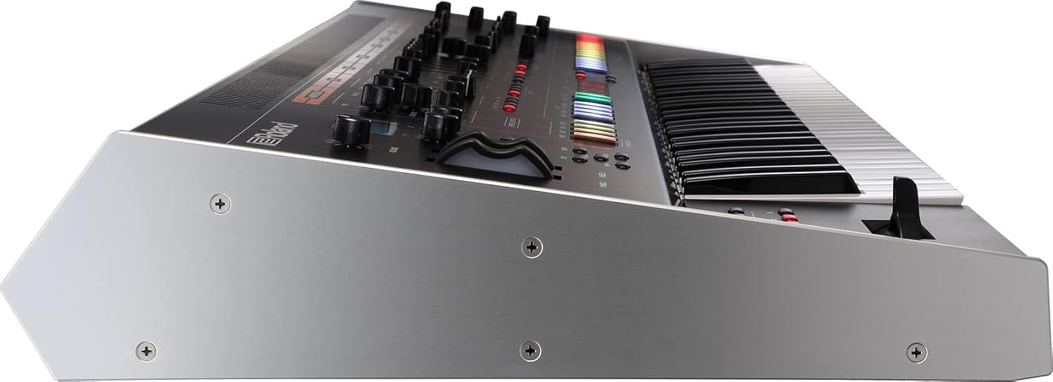 Roland Jupiter-X 61-key Synthesizer Bundle with Sustain Pedal, MIDI Cable, Online Lessons, and Microphone Cable