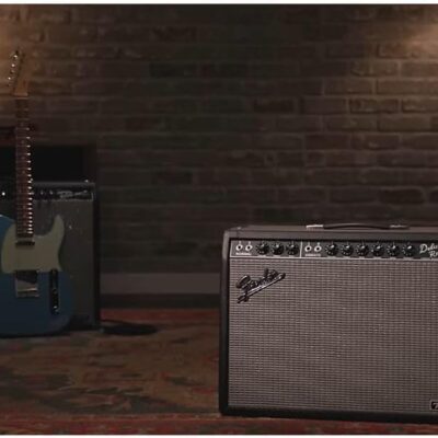 Fender Tone Master Deluxe Reverb Guitar Amplifier, Black, with 2-Year Warranty