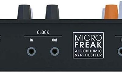 Arturia MICROFREAK Synthesizer Vocoder Keyboard BUNDLE with Arturia Gooseneck Mic, 6ft Pig Hog MIDI Cable, Power Adapter, 2X MIDI Adapters & Polishing Cloth – Vocoder, Analog Synth, & Synthesizer