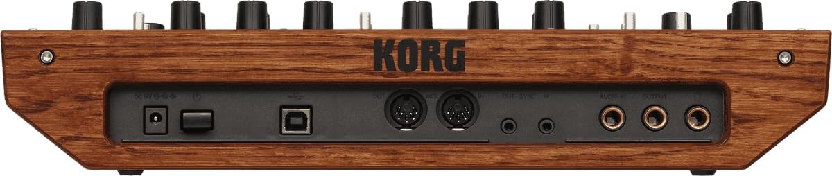 Korg monologue Monophonic Analog Synthesizer w/ 16-step Sequencer and OLED Oscilloscope – Black