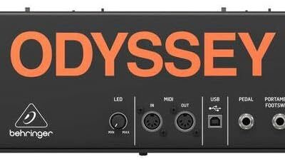 Behringer ODYSSEY Analog Synthesizer with 37 Full-Size Keys, Dual VCOs, 3-Way Multi-Mode VCFs, 32-Step Sequencer, Arpeggiator and Klark Teknik FX