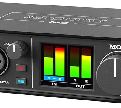 Motu M2 2×2 USB-C Audio Interface with XLR-XLR Cable Bundle