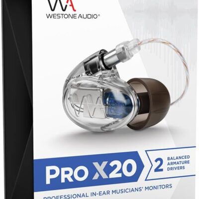 Westone Audio Pro X10 IEM Earphones – Single Driver Noise Isolating Professional Musician in-Ear Monitor Wired Earbuds