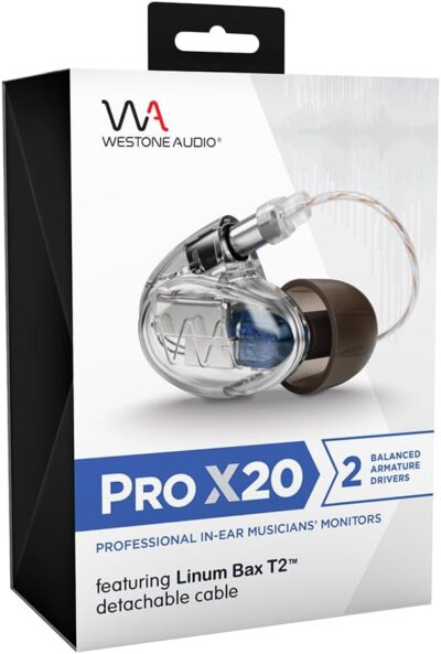 Westone Audio Pro X10 IEM Earphones – Single Driver Noise Isolating Professional Musician in-Ear Monitor Wired Earbuds