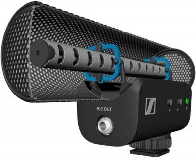 SENNHEISER Professional MKE 400 Directional On-Camera Shotgun Microphone with 3.5mm TRS and TRRS Connectors for DSLR, Mirrorless & Mobile , Connects with Auxiliary