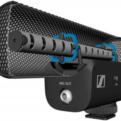 SENNHEISER Professional MKE 400 Directional On-Camera Shotgun Microphone with 3.5mm TRS and TRRS Connectors for DSLR, Mirrorless & Mobile , Connects with Auxiliary
