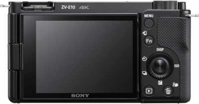 Sony Alpha ZV-E10 – APS-C Interchangeable Lens Mirrorless Vlog Camera – Black