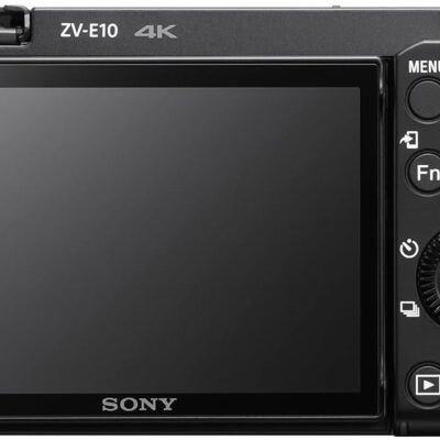 Sony Alpha ZV-E10 – APS-C Interchangeable Lens Mirrorless Vlog Camera – Black
