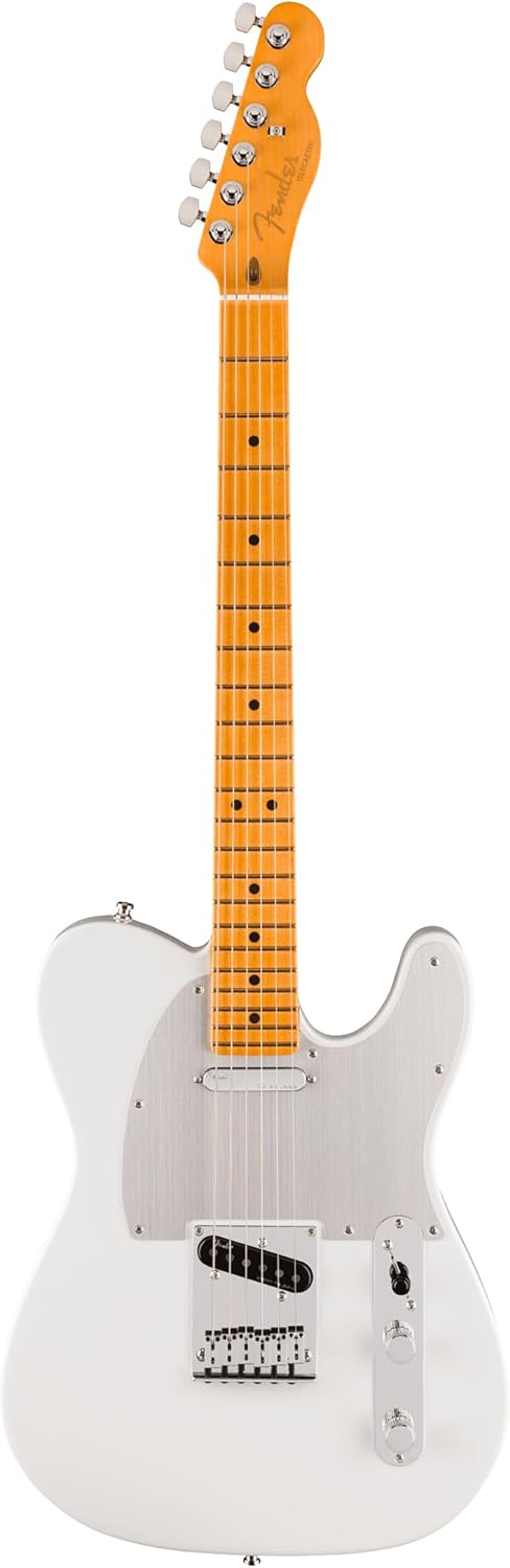 Fender American Ultra II Telecaster – Avalanche Bundle with Case, Strap, Cable, Hat, and Guitar Cleaning Kit