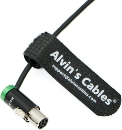 Alvins Cables 10Inch (25cm) Low Profile TA5F to Dual LP XLR 3 Pin Male Audio-Cable for Wisycom-MCR54, Lectrosonics-DCHR-Receiver, Cameras, Portable Recorders, Mixers