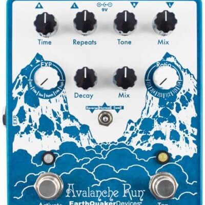 EarthQuaker Devices Avalanche Run V2 Stereo Reverb & Delay with Tap Tempo Guitar Effects Pedal