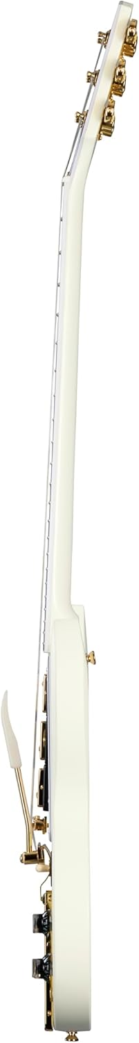 51WeSGqDpRL. AC SL1500 Epiphone Inspired by Gibson Custom 1963 Les Paul SG Maestro, Classic White with Hard Case