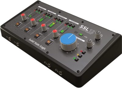 Solid State Logic SSL 12 12-In and 8-Out USB Audio Interface with Studio-Quality Audio for Professional Recording and Mixing