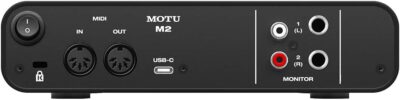 Motu M2 2×2 USB-C Audio Interface with XLR-XLR Cable Bundle