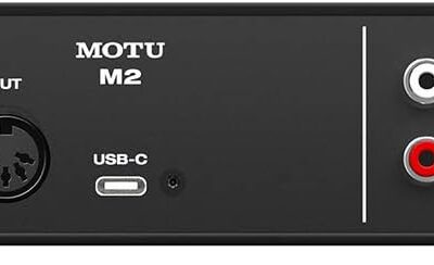 Motu M2 2×2 USB-C Audio Interface with XLR-XLR Cable Bundle