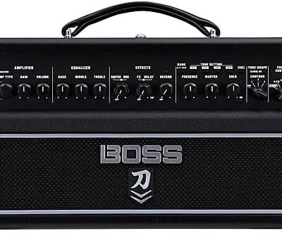 Boss Katana KTN-ART2HD Artist MkII 100-watt Guitar Amplifier Head Bundle with 10ft Instrument Cable and Boss Picks