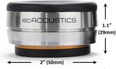 51YaDDmKPS. AC SL1098 IsoAcoustics Orea Series Audio Equipment Isolators (Bronze – 8 lbs Max/pc)