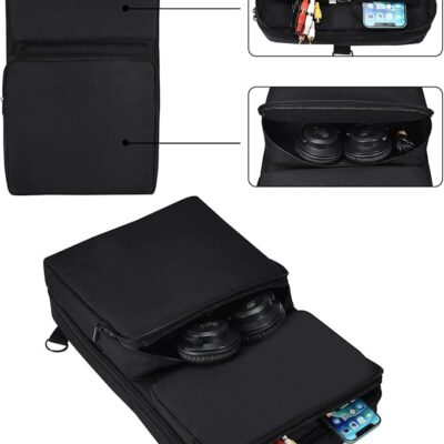 Carrying Case for Pioneer DDJ 400/DDJ FLX4/DDJ 200/DDJ SB3 SB2/DDJ-202/Inpulse 300/Native Instruments Traktor Kontrol S2 Mk3 DJ Controller, Soft Travel Storage Bag with Bag Strap