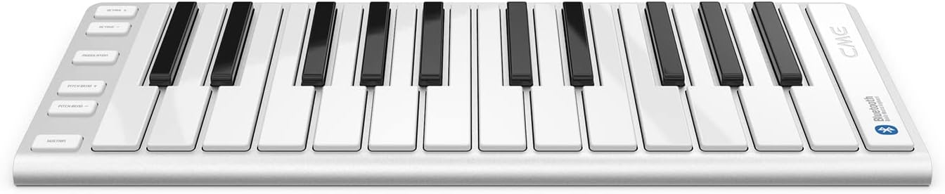 Xkey 25 Air Bluetooth MIDI Keyboard – Apple-Style Ultra-Thin Aluminum Frame, 25 Full-Size Velocity-Sensitive Keys, Polyphonic Aftertouch, Ultra-Low Latency, Simply Plug & Play on iPad, iPhone, Mac, PC