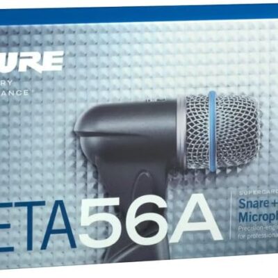 51bpIkZiwoL. AC SL1000 Shure BETA 56A Snare and Tom Microphone – Supercardioid Swivel-Mount Dynamic Drum Mic for Close Miking, Equipped with Shock Mount for Sound Isolation, Dynamic Locking Stand Adapter, Steel Mesh Grille