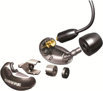 Shure SE215 PRO Wired Earbuds, Professional Sound Isolating Earphones with Clear Sound, Deep Bass, Secure in-Ear Fit, Carrying Case, Black (SE215-K)