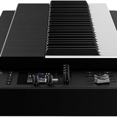 EXPRESSIVE E Osmose 61-Key Synthesizer and MPE Controller Bundle with Auray KSCL-2X Double-X Keyboard Stand, Auray PBS-17 X-Style Piano Bench, Auray FP-P1L Sustain Pedal and Kaces KKC-MD Dust Cover